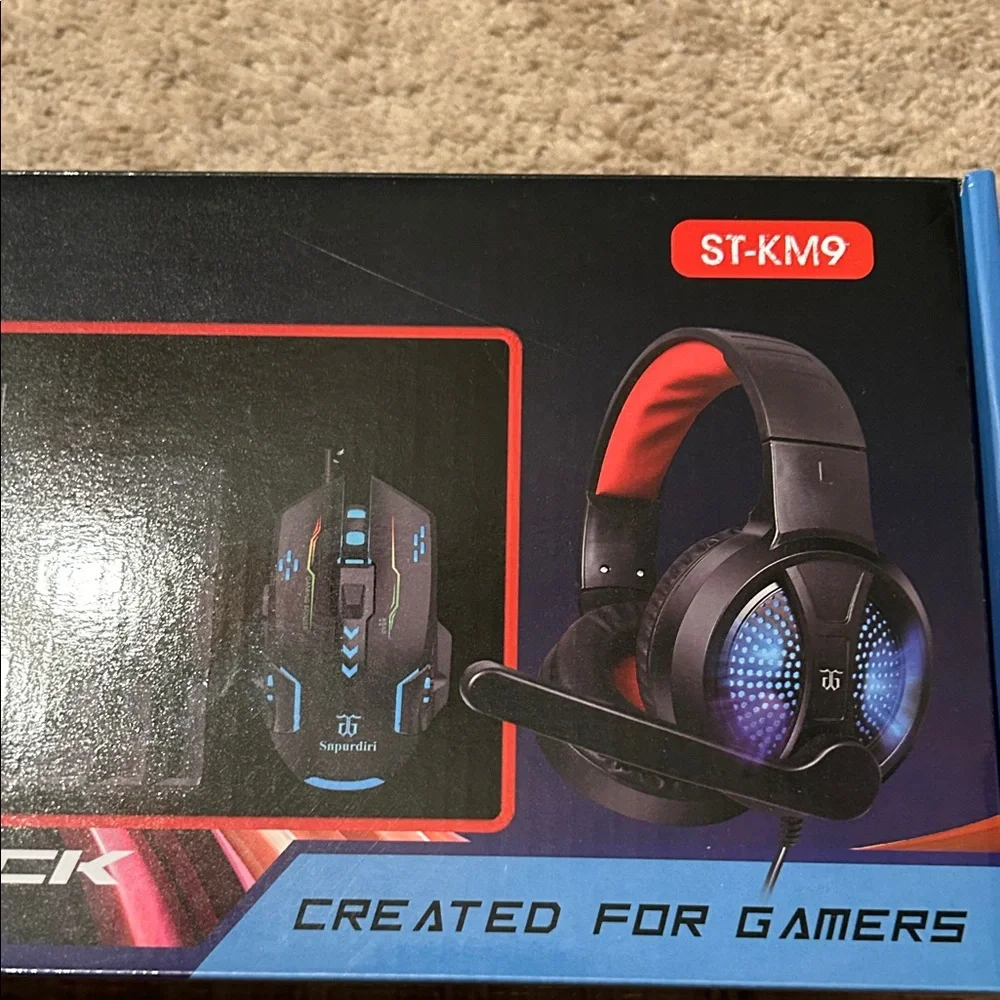 Gaming Keyboard and Headset Combo - Black